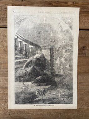 Antique Woodcut, Harper's Weekly,